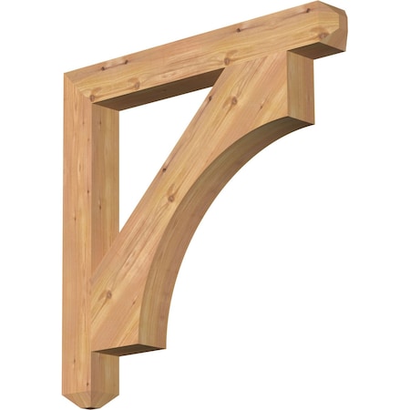 Ekena Millwork Westlake Craftsman Smooth Bracket, Western Red Cedar, 3 1/2"W x 30"D x 30"H BKT04X30X30WTL04SWR